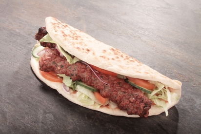 Shish Kebab on Chappatti